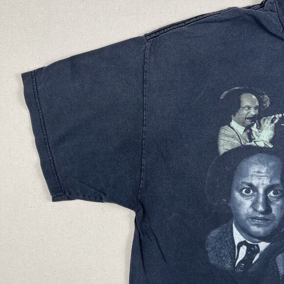 Vintage 90s The Three Stooges Shirt Men’s‎ XL Black Short Sleeve Tee - Picture 3 of 16